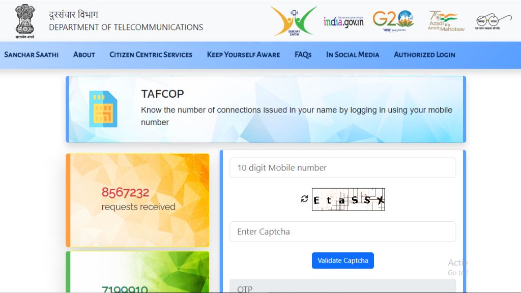 TAFCOP Portal 2024