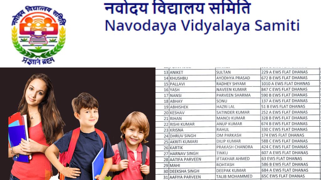 JNV Class 6th Waiting List 2024