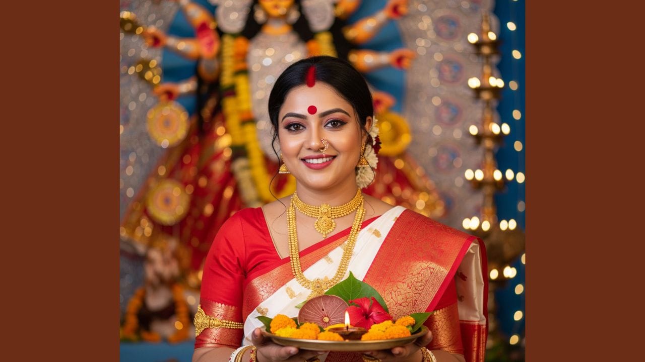 Maa Durga Ai Photo Prompt in Hindi 2025 नवरात्रि में माता जी की एआई फोटो कैसे बनाएं? Ma Durga Ai Photo Prompt in Hindi 2025 नवरात्रि में माता जी की एआई फोटो कैसे बनाएं?